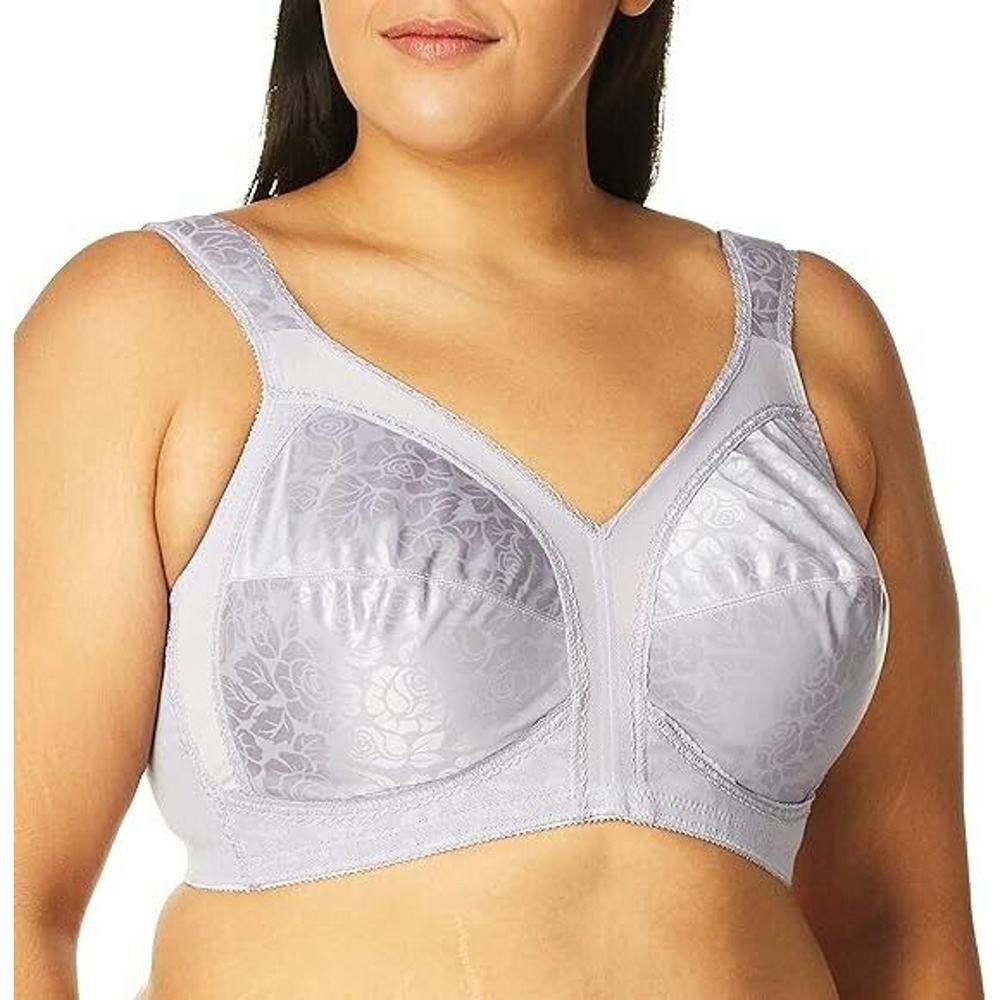 Playtex 18 Hour Purple Ultimate Shoulder Comfort Wire Free T-Shirt Bra Size 38D